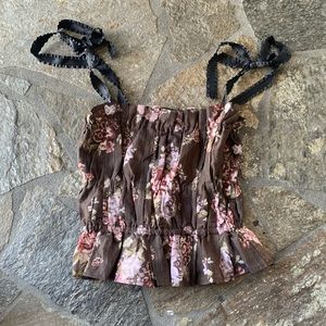 Brock collection floral print top